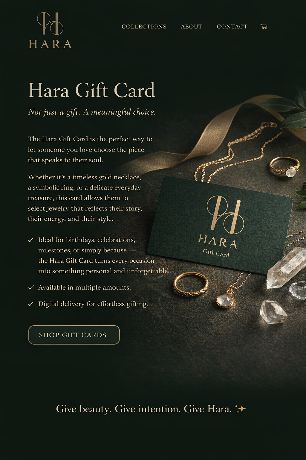 HARA Virtual Gift Card