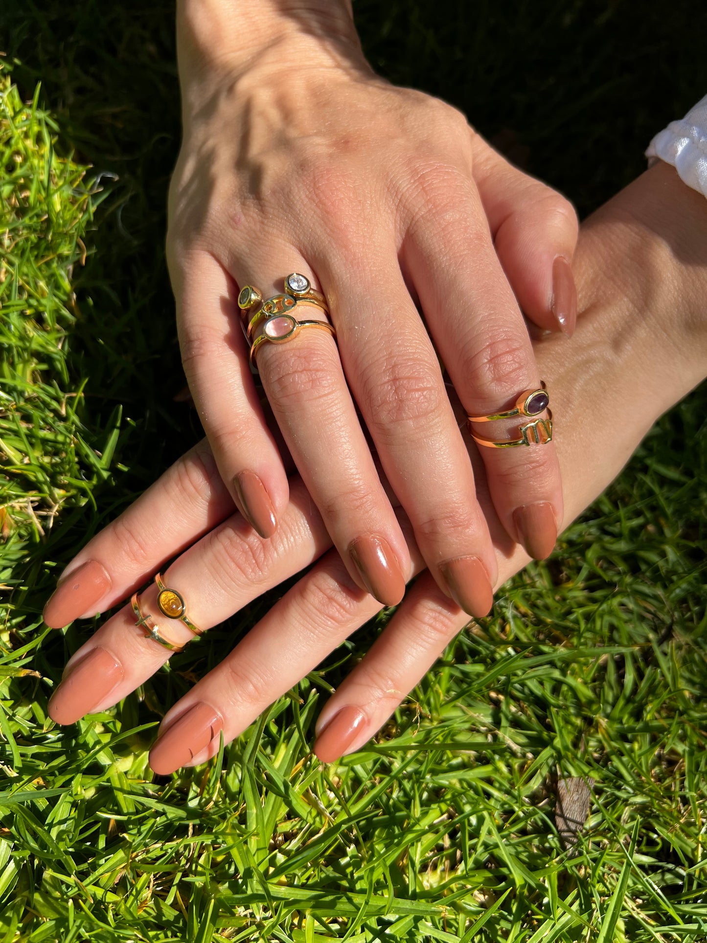 White Agate Ring – Sun Sign ARIES