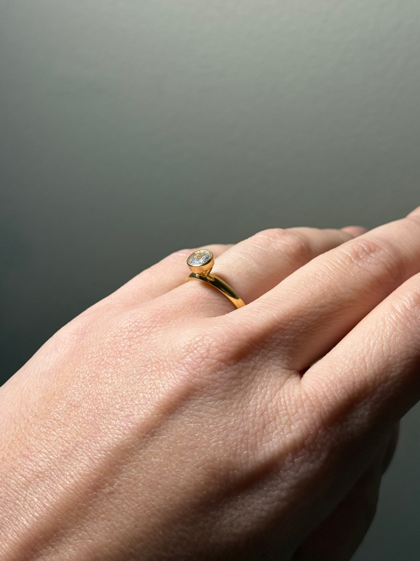 Solitaire Zirconia Ring