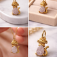 Pendant Pearl Druse | 18K Gold Plated | Natural Stone
