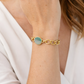 Striped Blue Agate Bracelet