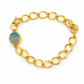 Striped Blue Agate Bracelet