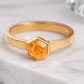 Citrine Ring | 18k Gold Plated | Natural Stone