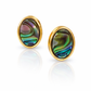 Abalone Earrings | 18K Gold Plated | Natural Stone