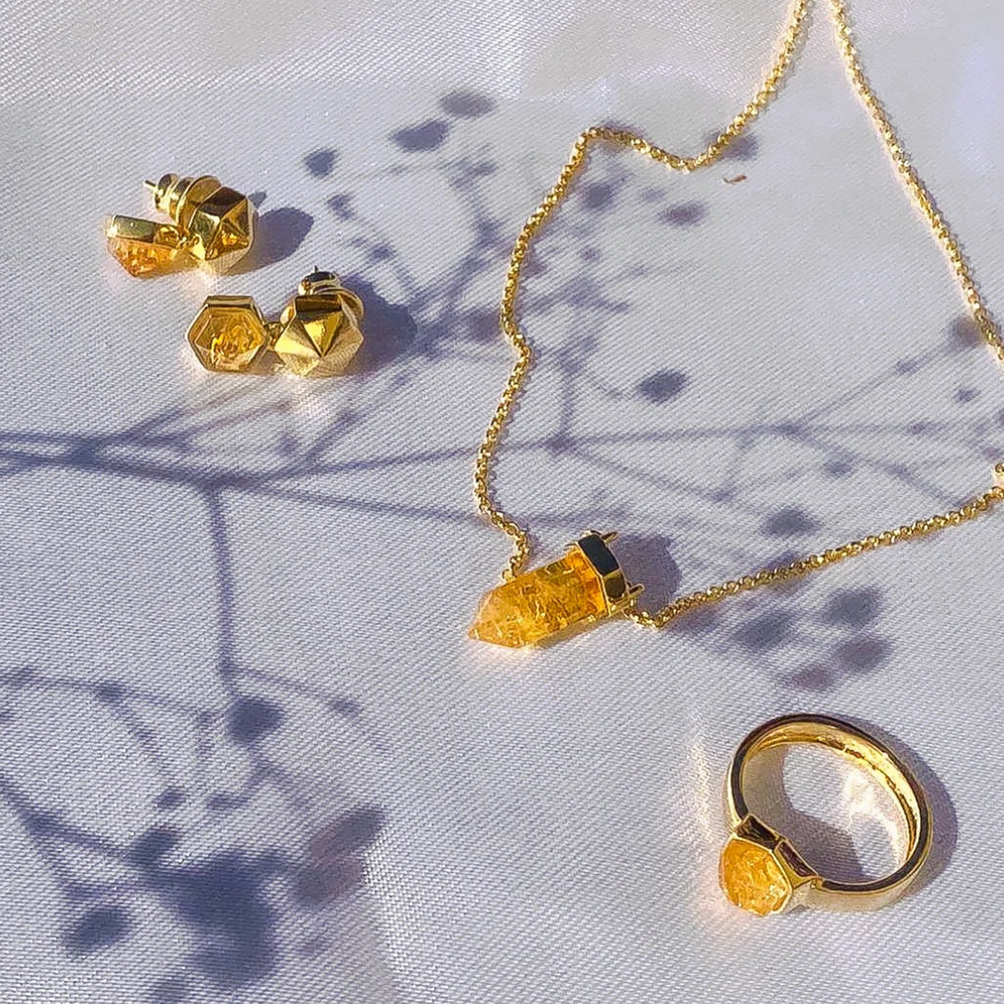 Citrine Ring | 18k Gold Plated | Natural Stone